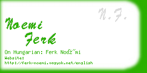 noemi ferk business card